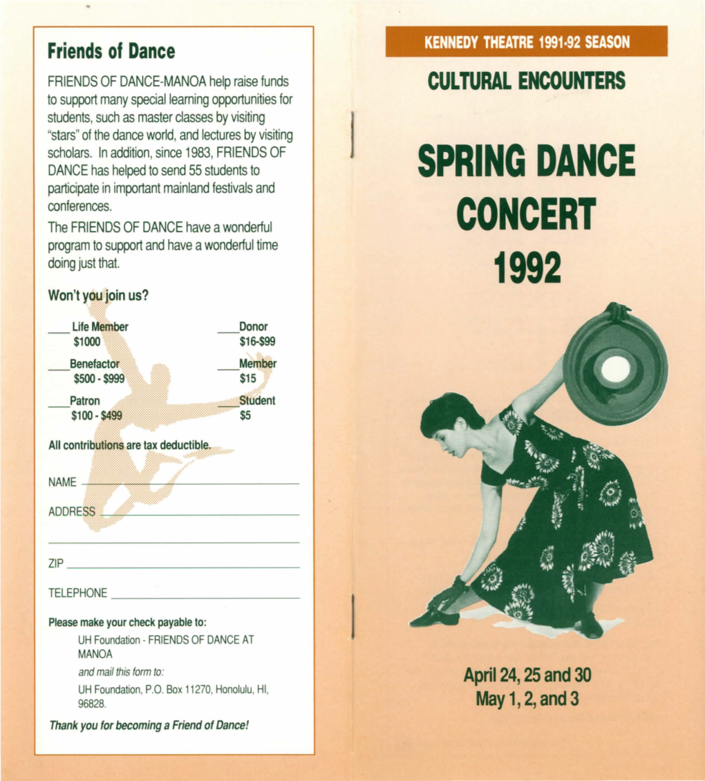 Spring Dance Concert 1992