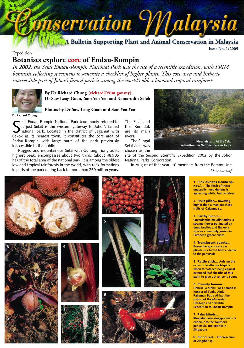 Botanists Explore Core of Endau-Rompin