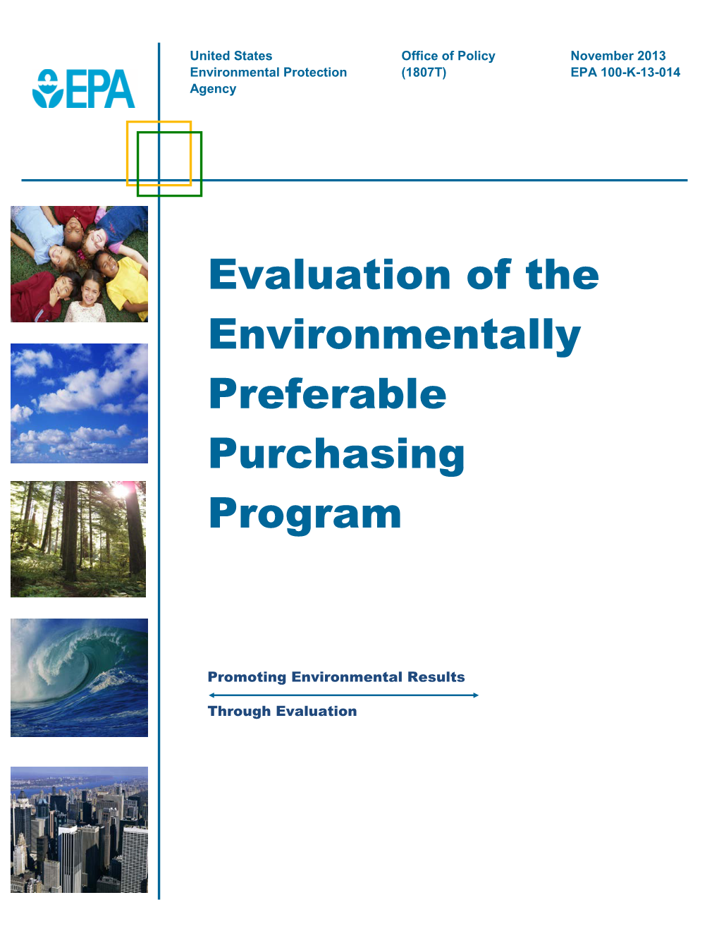 Evaluation of the Environmentally Preferable Purchasing Program