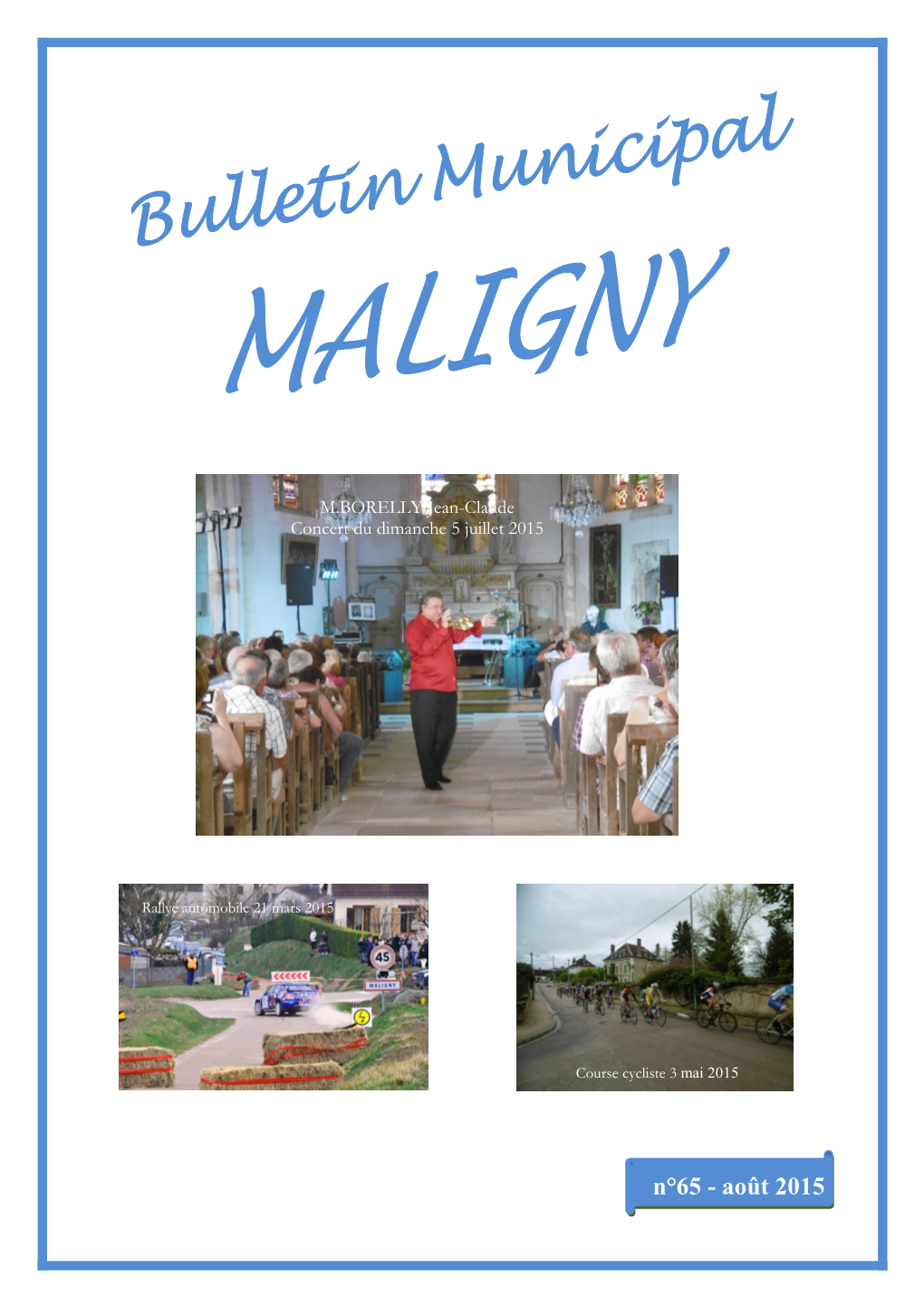 Bulletin Municipal De Maligny Aout 2015