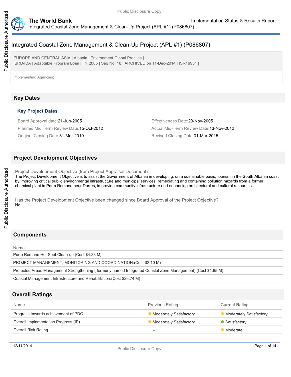 World Bank Document