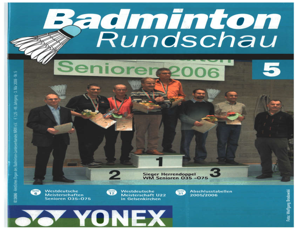 Medai11engewinner Der Westdeutschen Meisterschaften 2006 Senioren 035 - 075