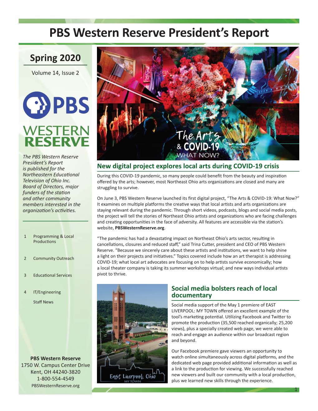 PBS Western Reserve President's Report