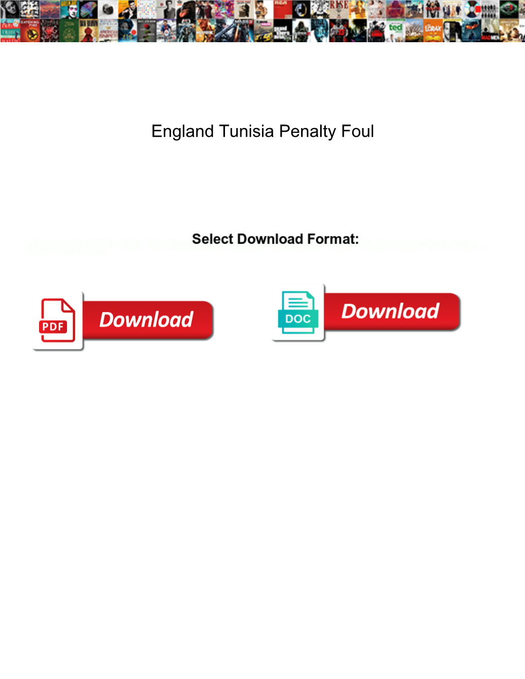 England Tunisia Penalty Foul Axcad