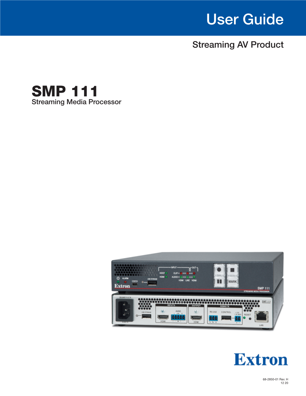 Extron SMP 111 User Guide