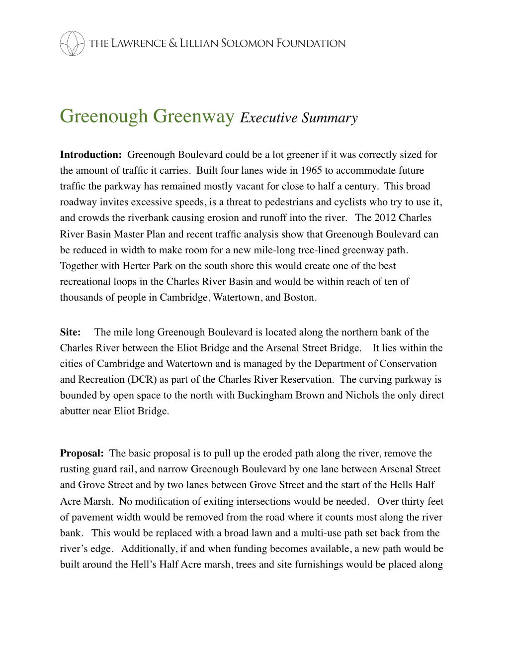 Greenough Summary 1