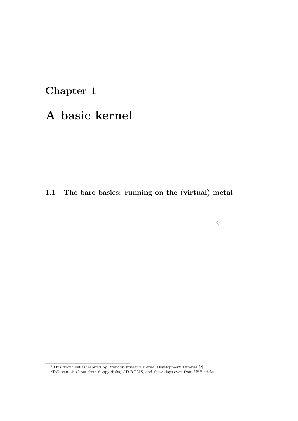 A Basic Kernel