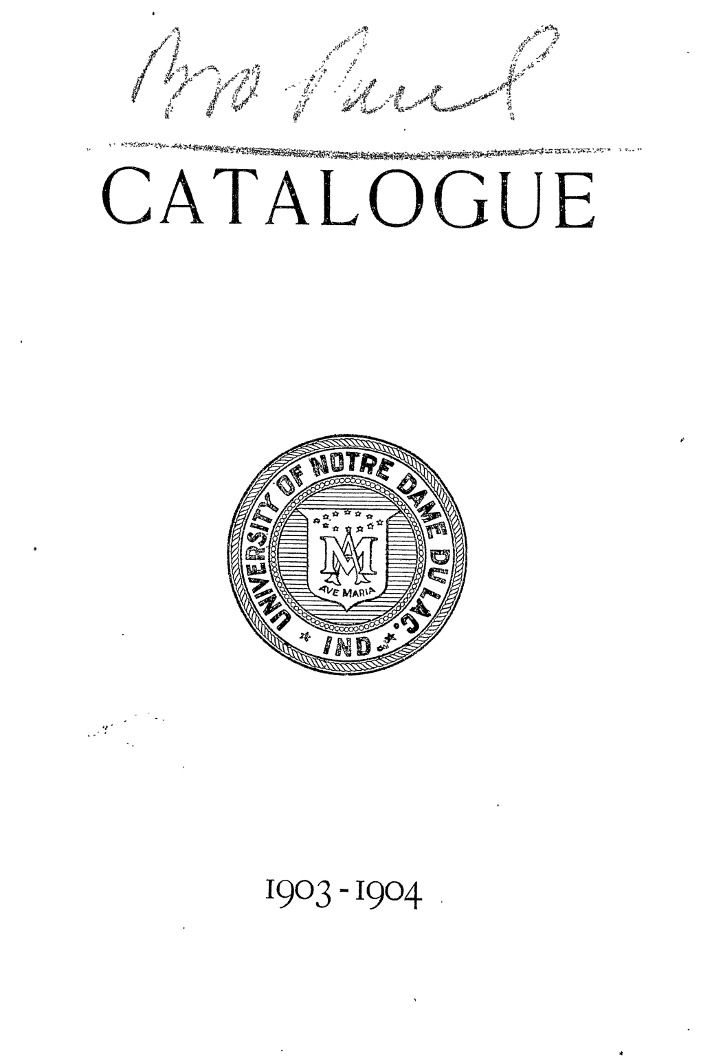 See 1903/1904 Catalogue