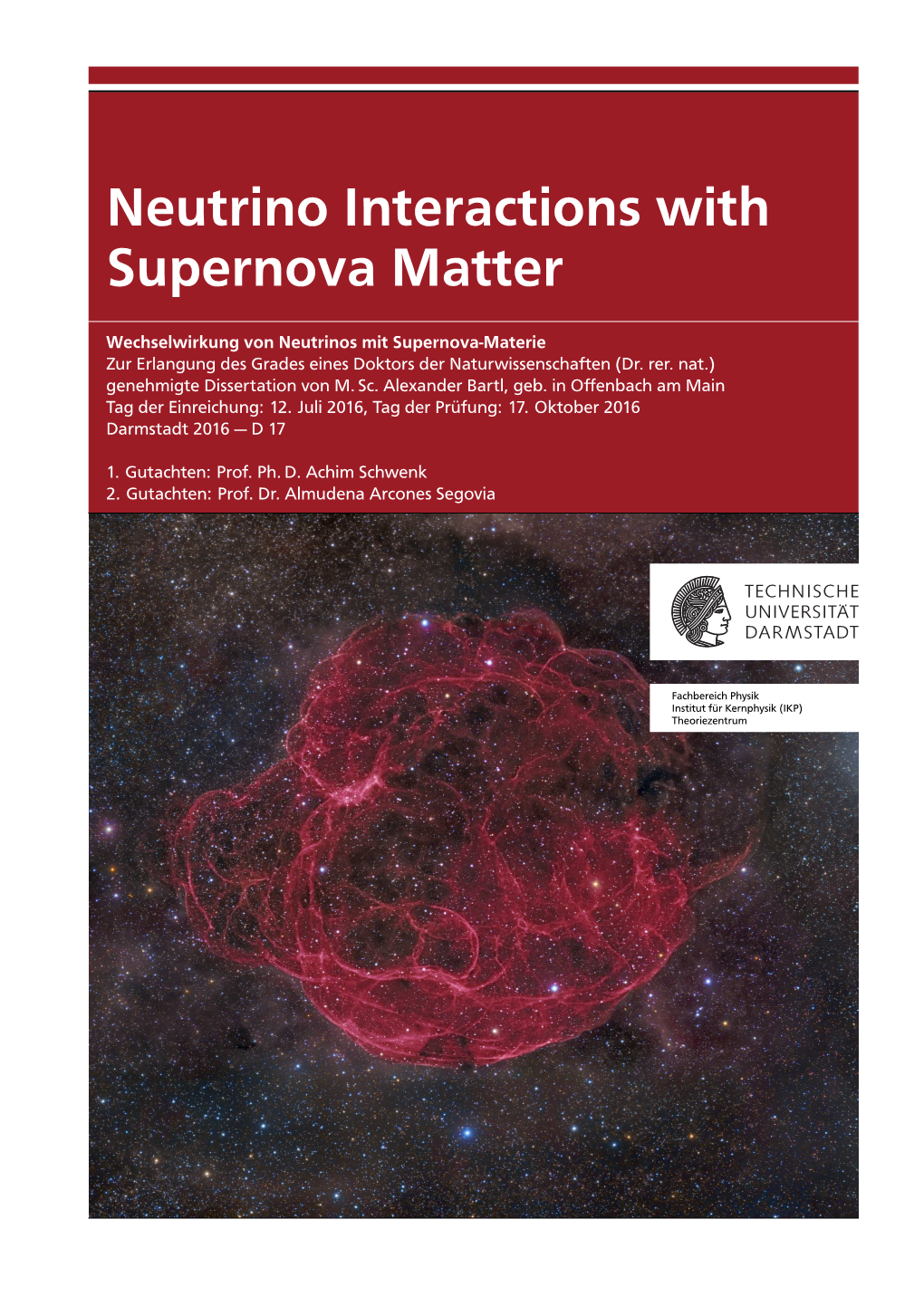 Neutrino Interactions with Supernova Matter