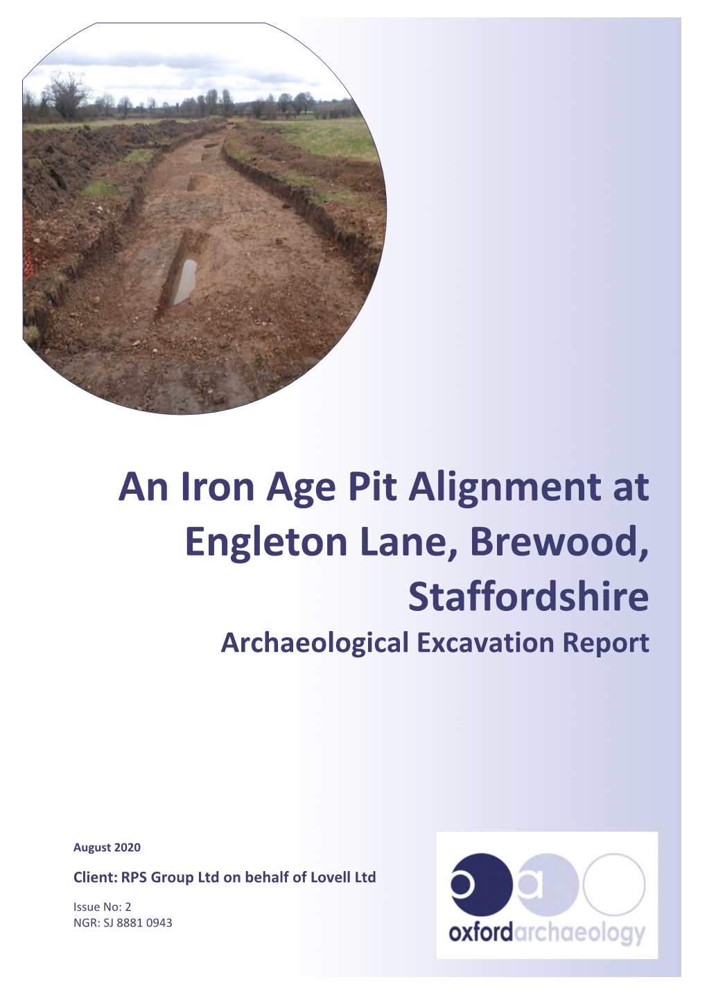 An Iron Age Pit Alignment at Engleton Lane, Brewood, Staffordshire