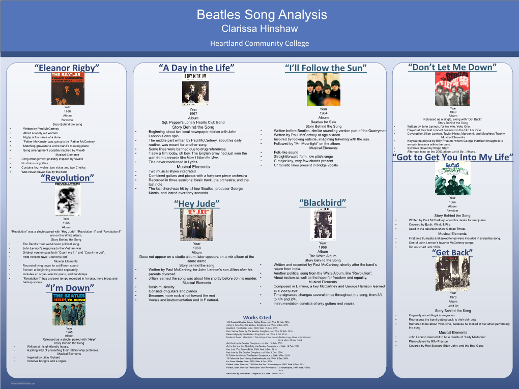 Beatles Song Analysis