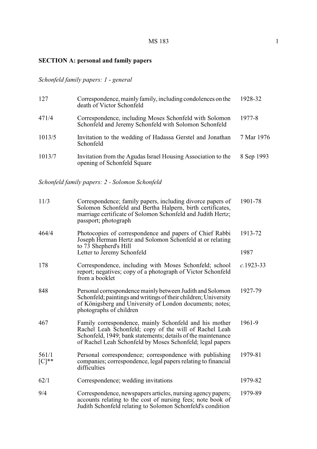 Ms 183 1 Section A