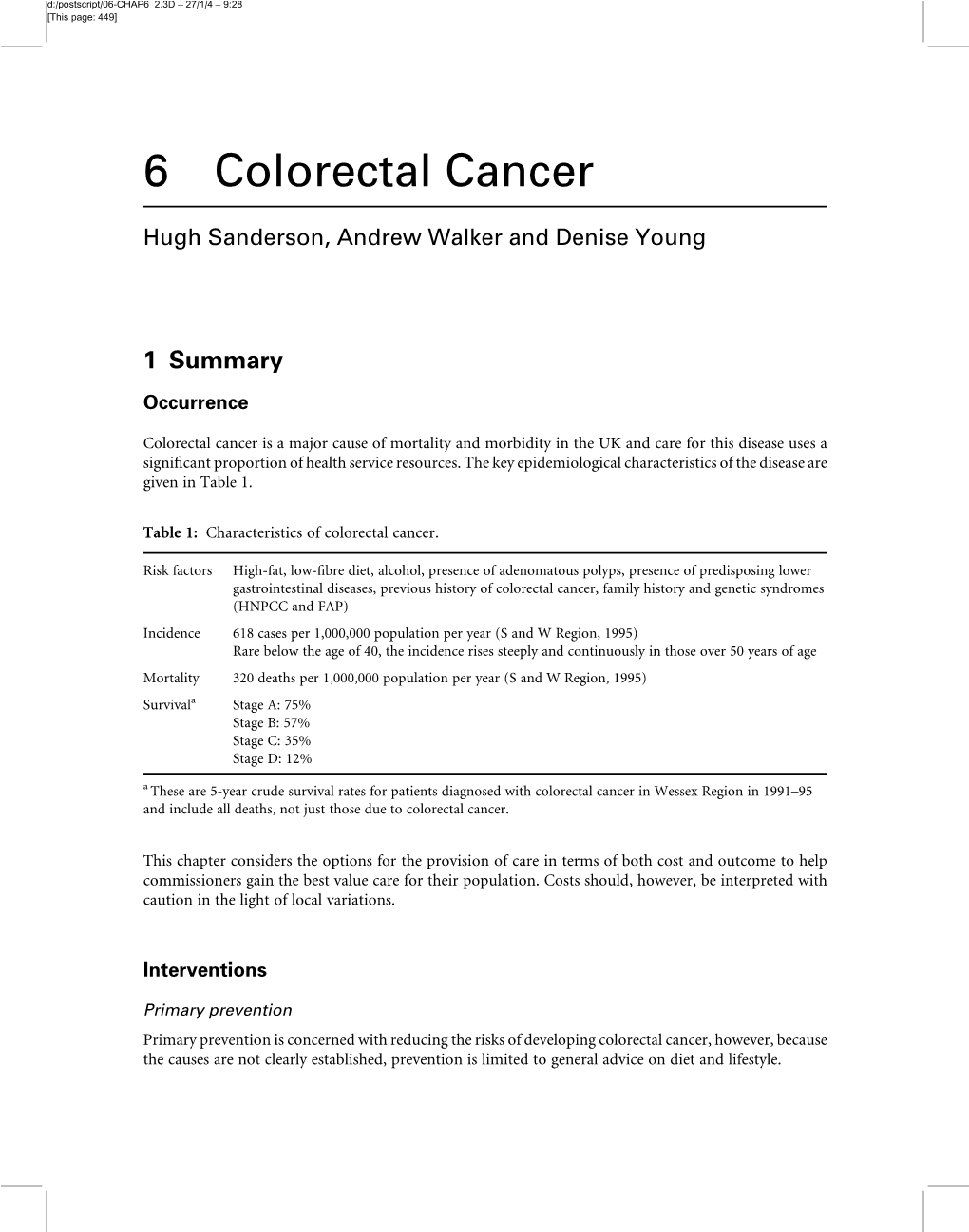 6 Colorectal Cancer