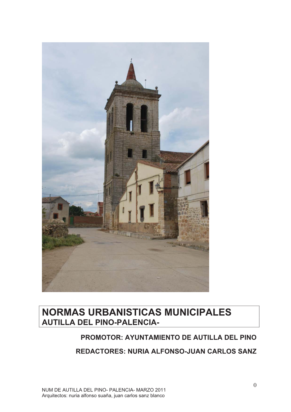 Normas Urbanisticas Municipales Autilla Del Pino-Palencia