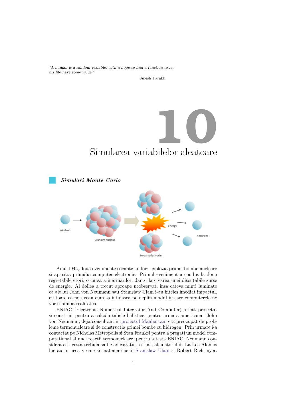 Simularea Variabilelor Aleatoare