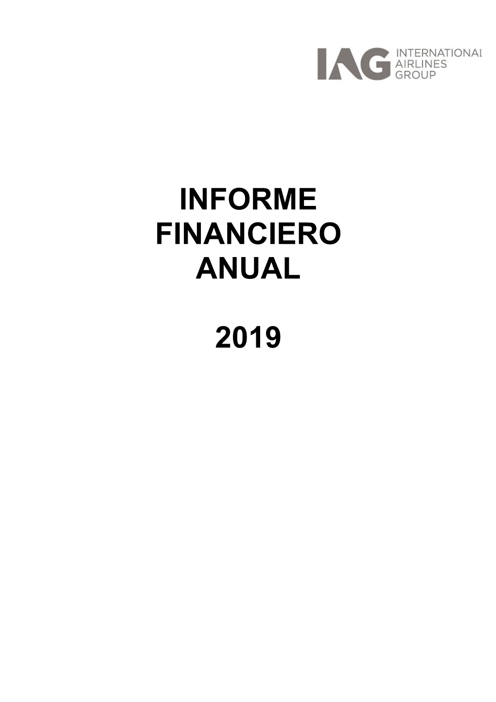 Informe Financiero Anual 2019