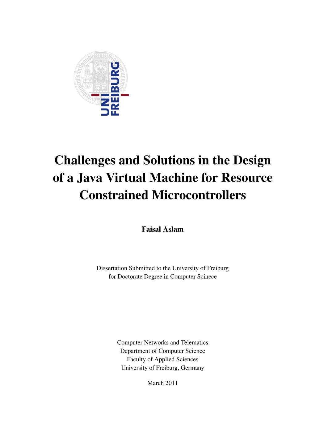 Challenges and Solutions in the Design of a Java Virtual Machine for Resource Constrained Microcontrollers