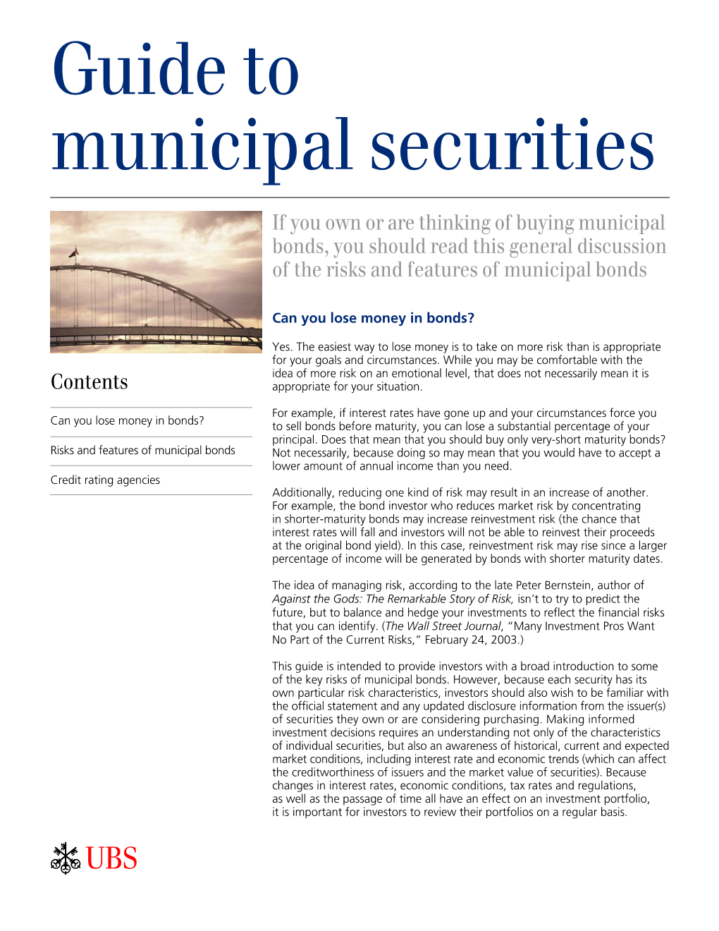Guide to Municipal Securities