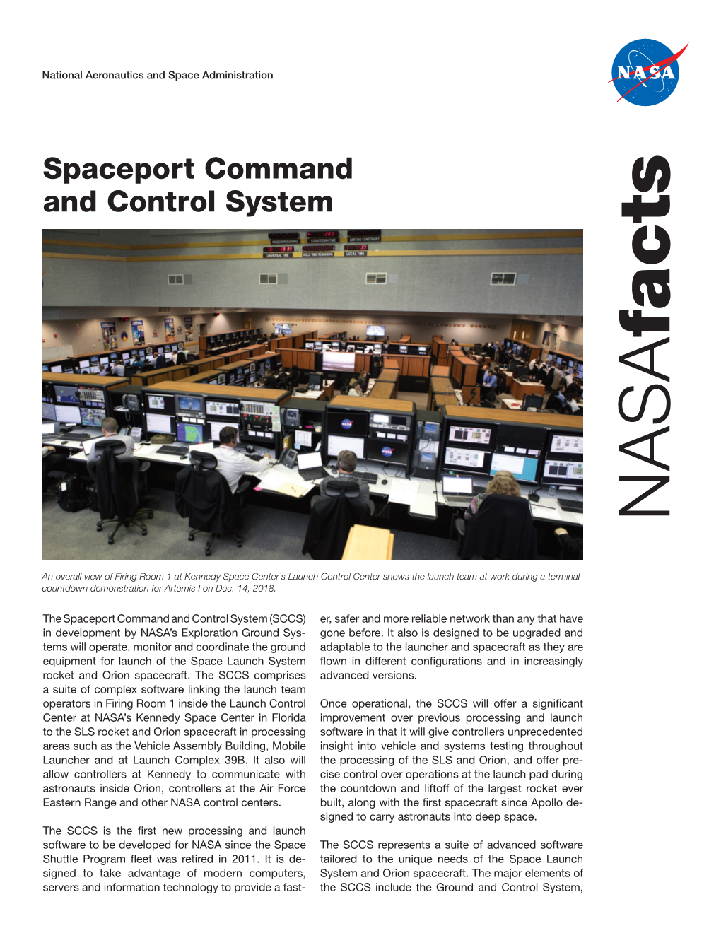 Spaceport Command and Control System Fact Sheet