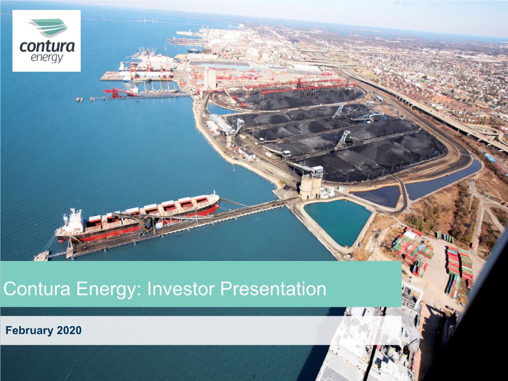 Contura Energy: Investor Presentation