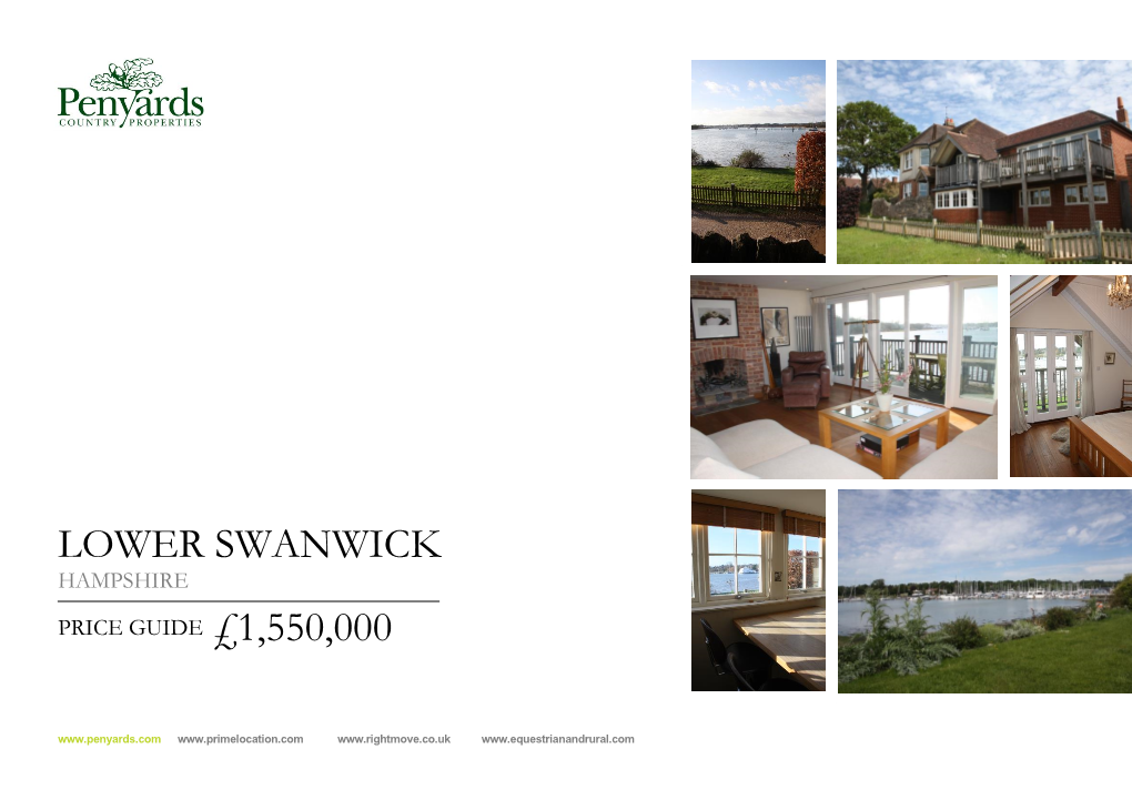 Lower Swanwick Hampshire Price Guide £1,550,000