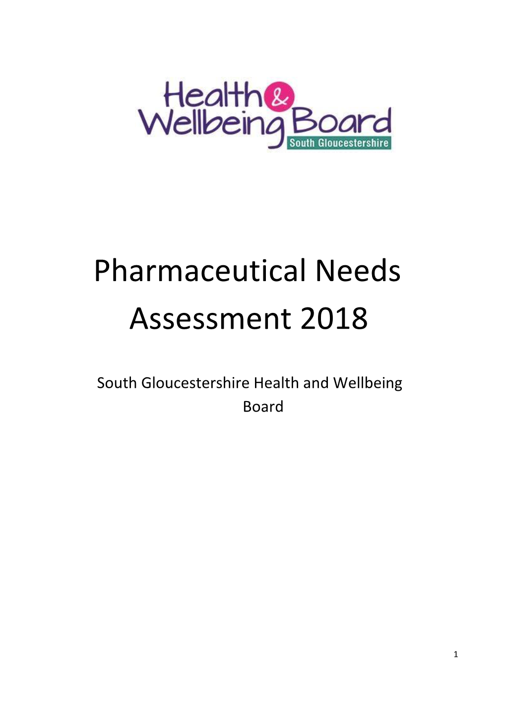 Pharmaceutical Needs Assessment 2018