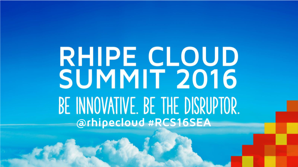 Rhipe Cloud Summit 2016