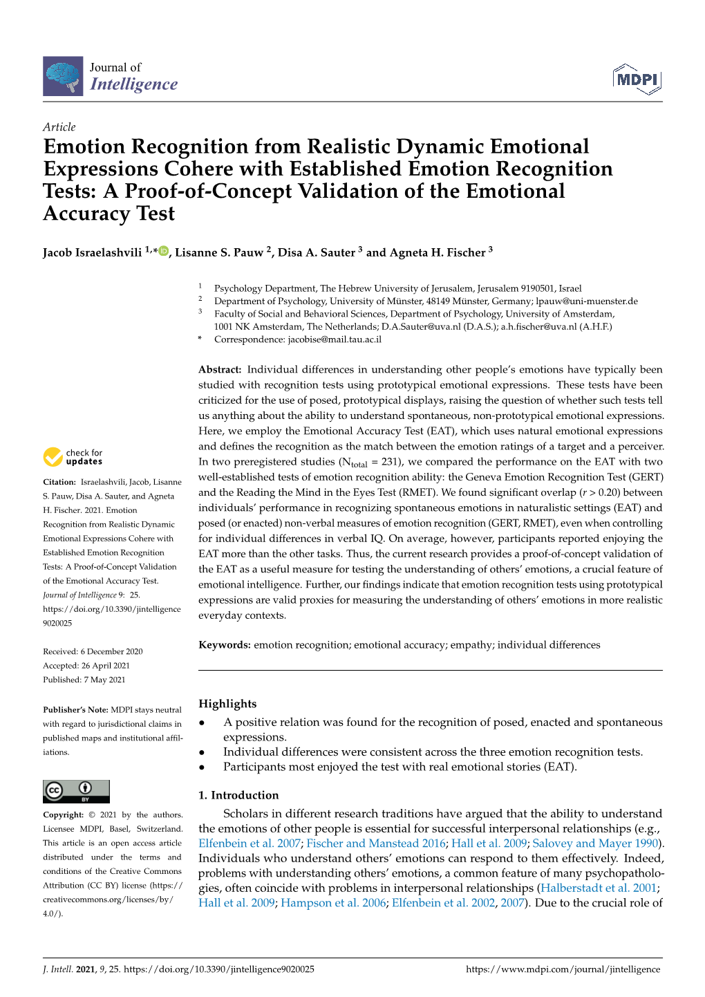 Emotion Recognition from Realistic Dynamic Emotional Expressions Cohere with Established Emotion Recognition Tests: a Proof-Of-C