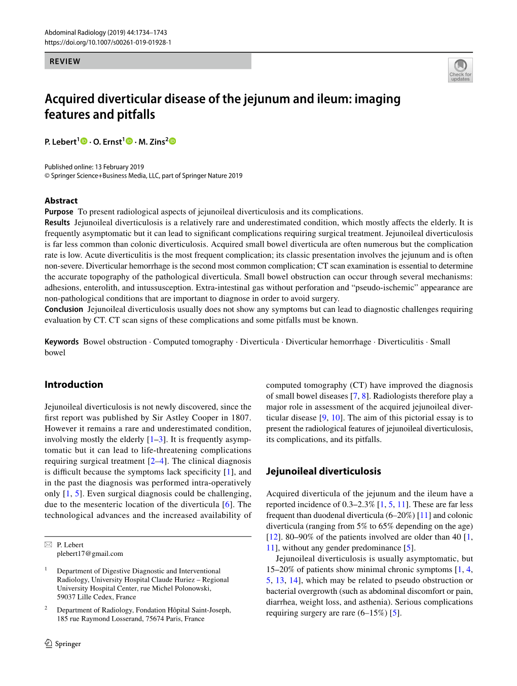 Acquired Diverticular Disease of the Jejunum and Ileum: Imaging Features and Pitfalls