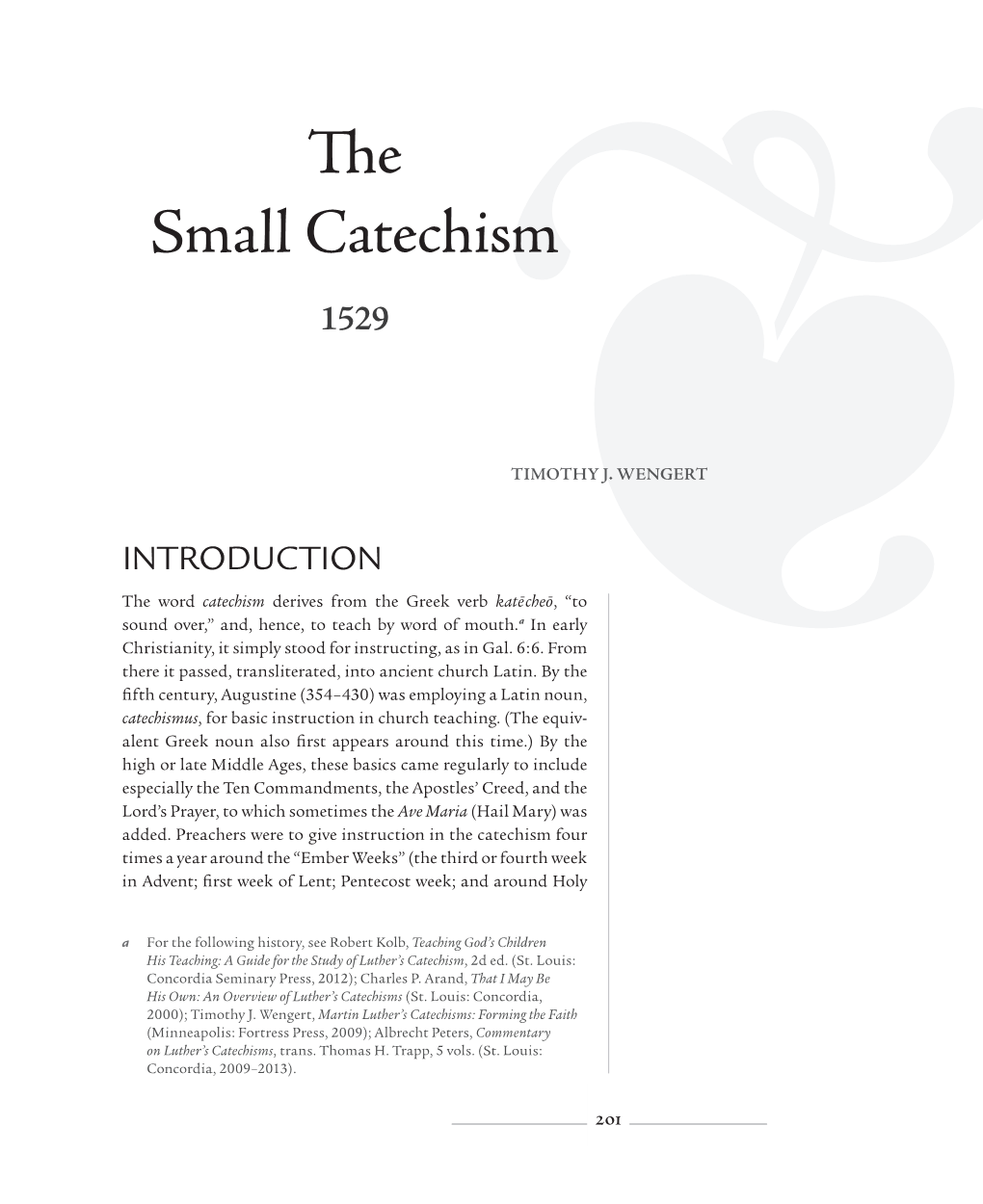 Small Catechism 1529