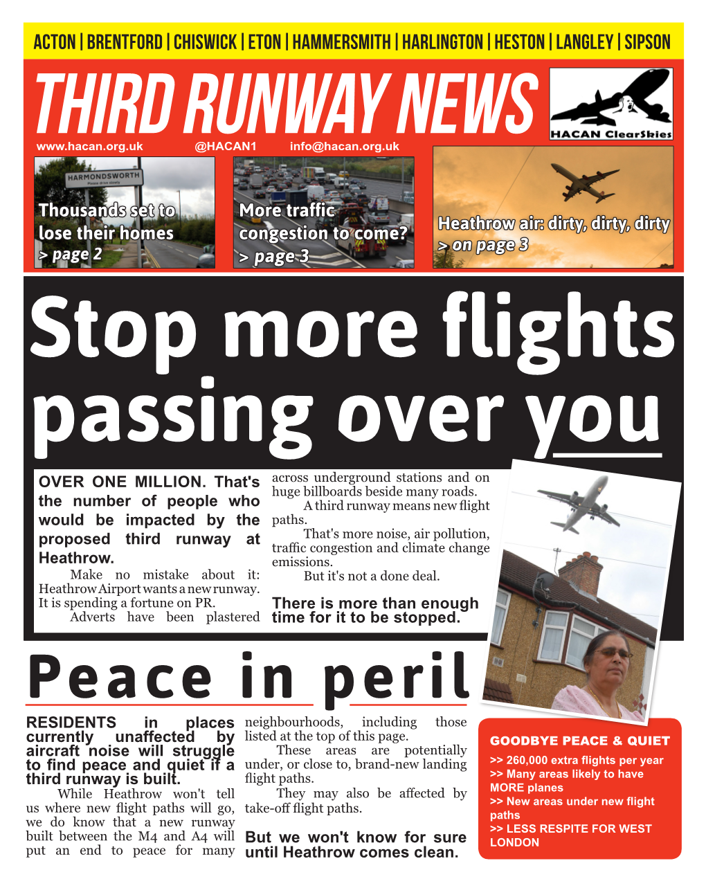 Harlington|Heston|Langley|Sipson Third Runway News @HACAN1 Info@Hacan.Org.Uk