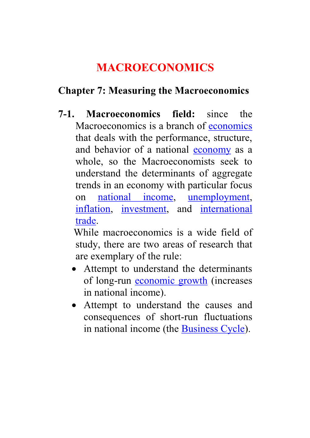 Macroeconomics