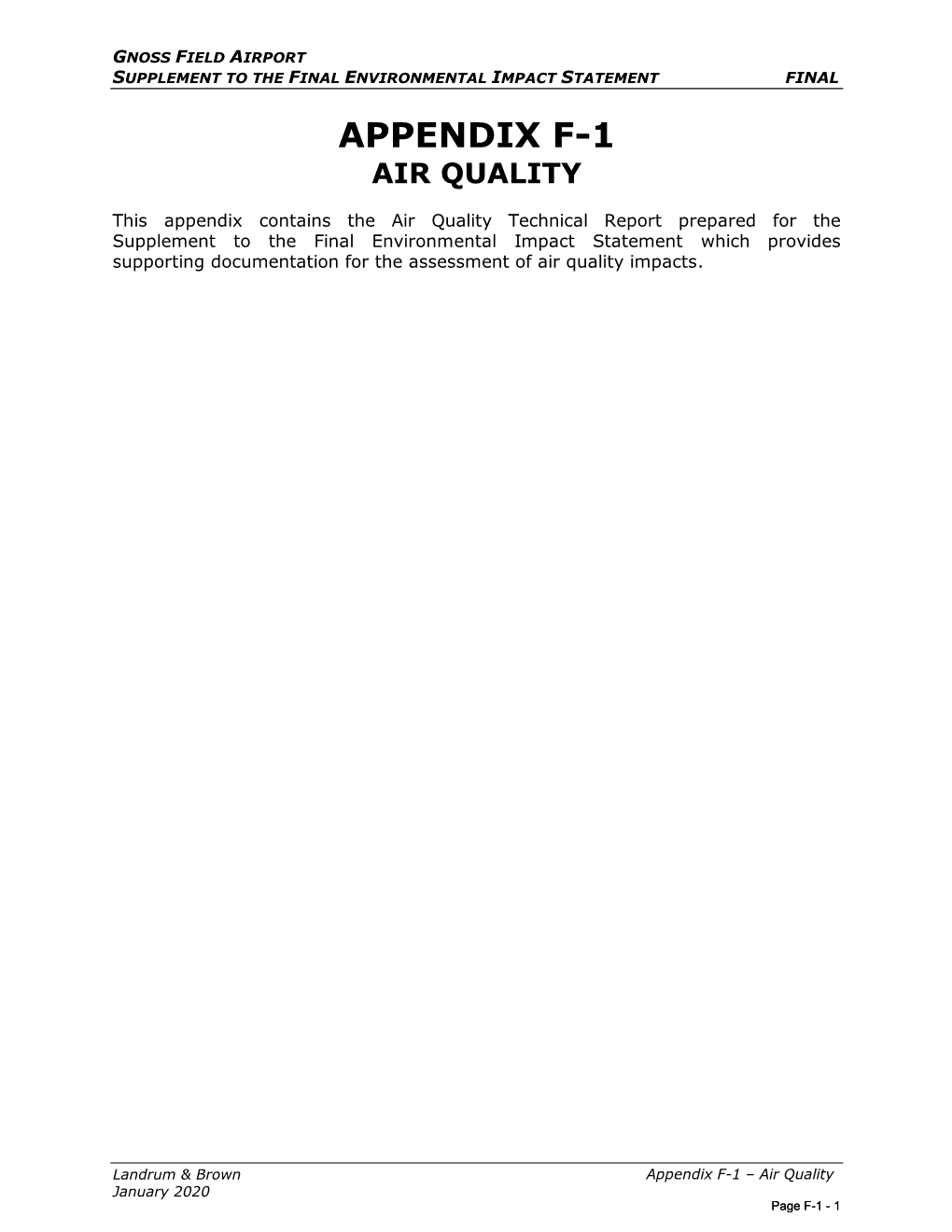 Appendix F-1: Air Quality[PDF]