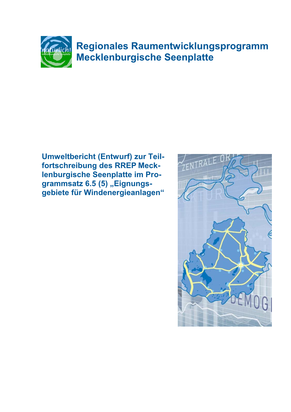 Regionales Raumentwicklungsprogramm Mecklenburgische Seenplatte