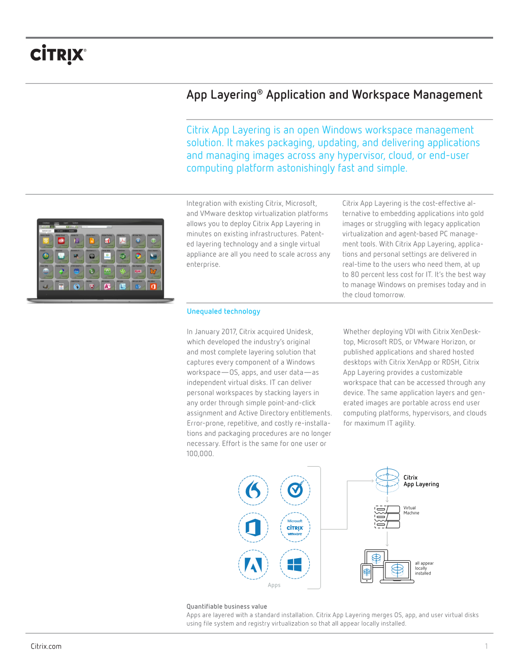 App Layering® Application and Workspace Management