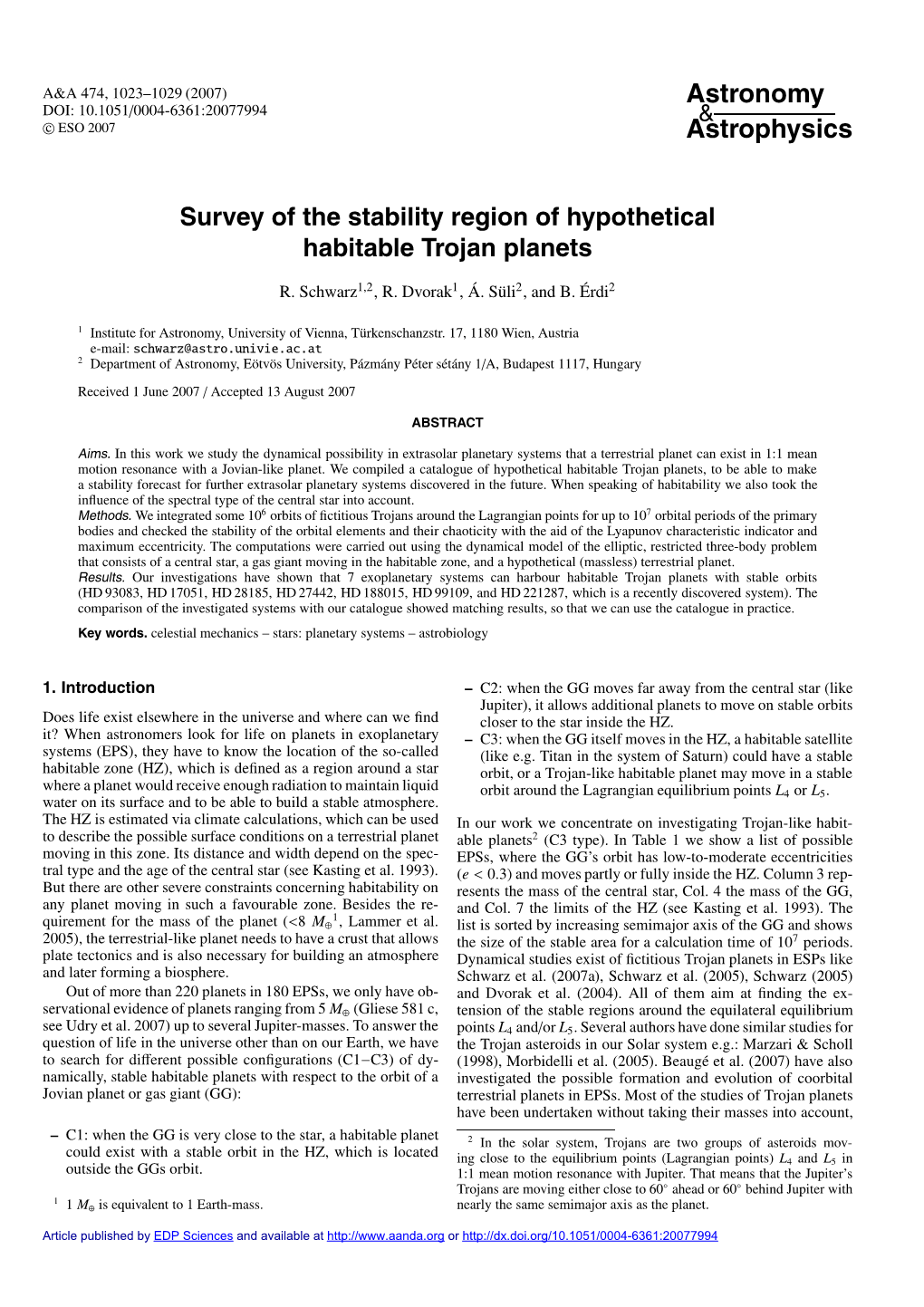 Survey of the Stability Region of Hypothetical Habitable Trojan Planets