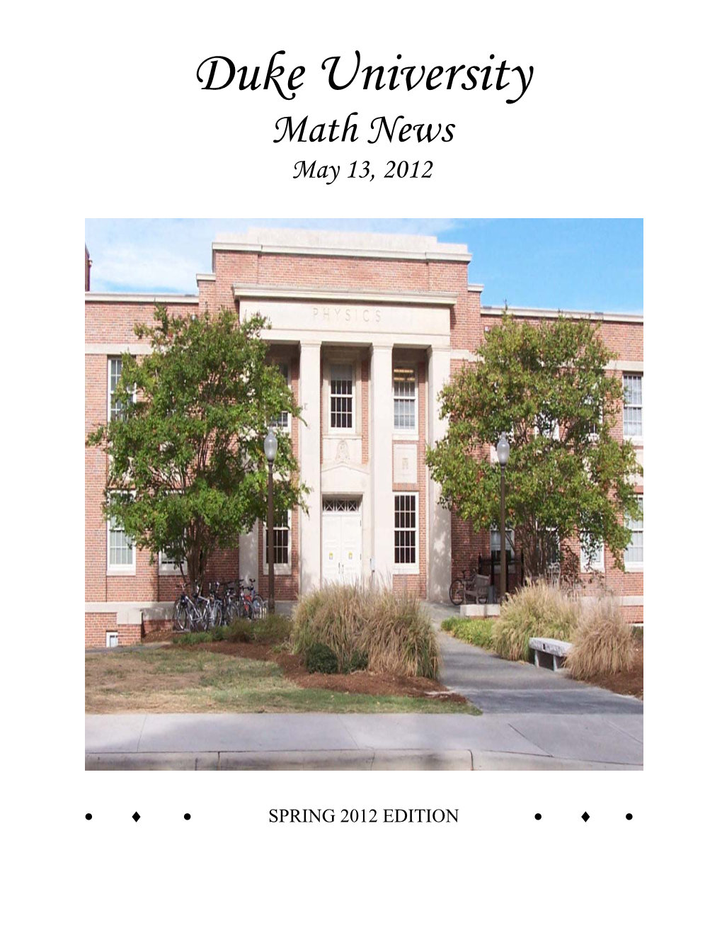 Duke Mathematics Department