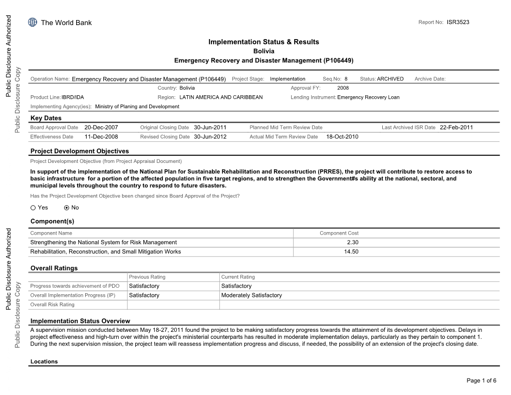 World Bank Document