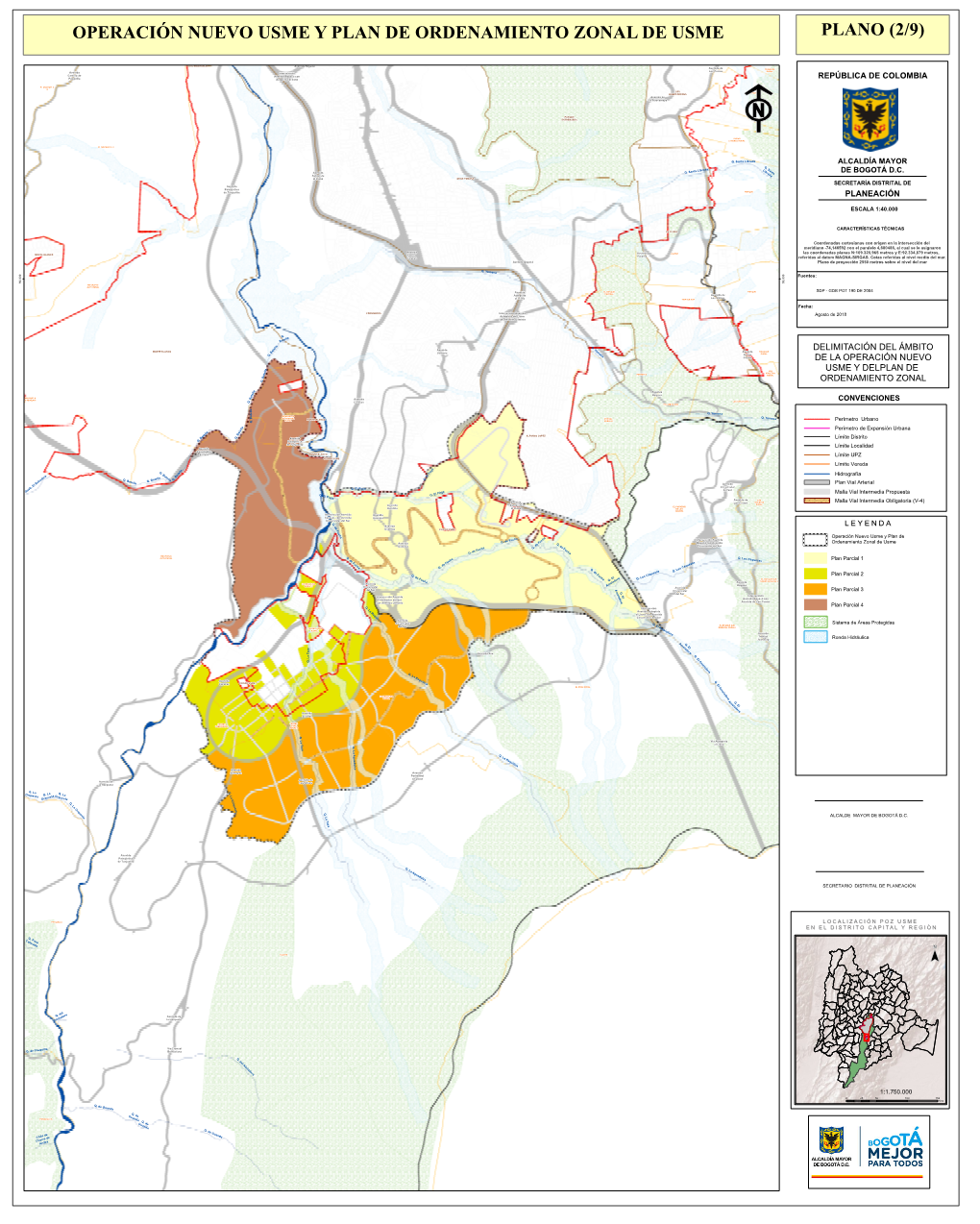 Operación Nuevo Usme Y Plan De Ordenamiento Zonal De Usme Plano (2/9)