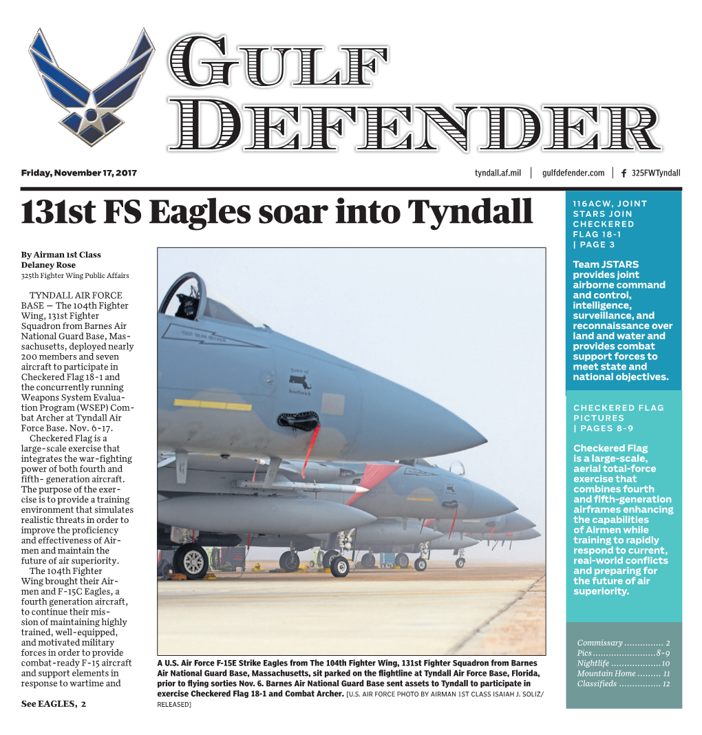 131St FS Eagles Soar Into Tyndall