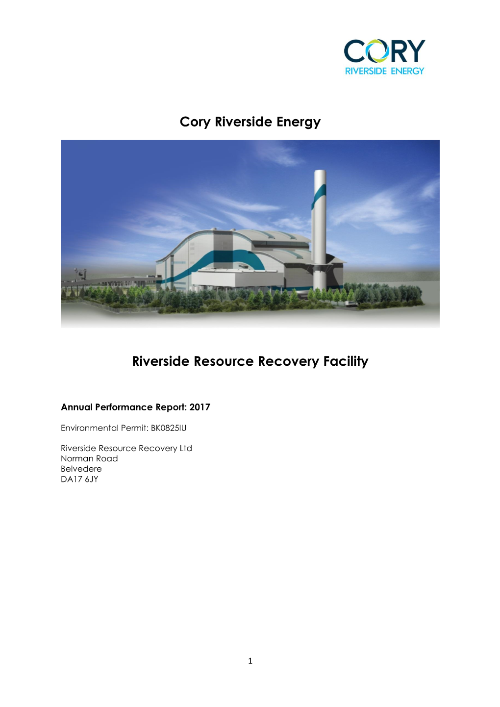 Cory Riverside Energy Riverside Resource Recovery Facility