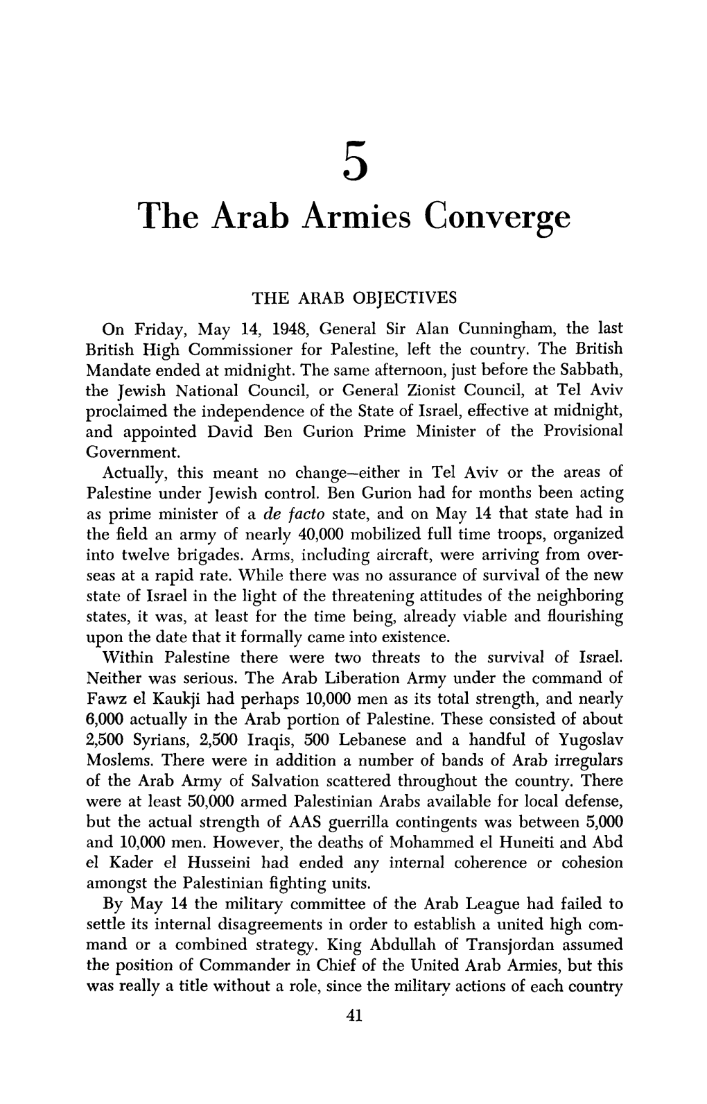 The Arab Armies Converge