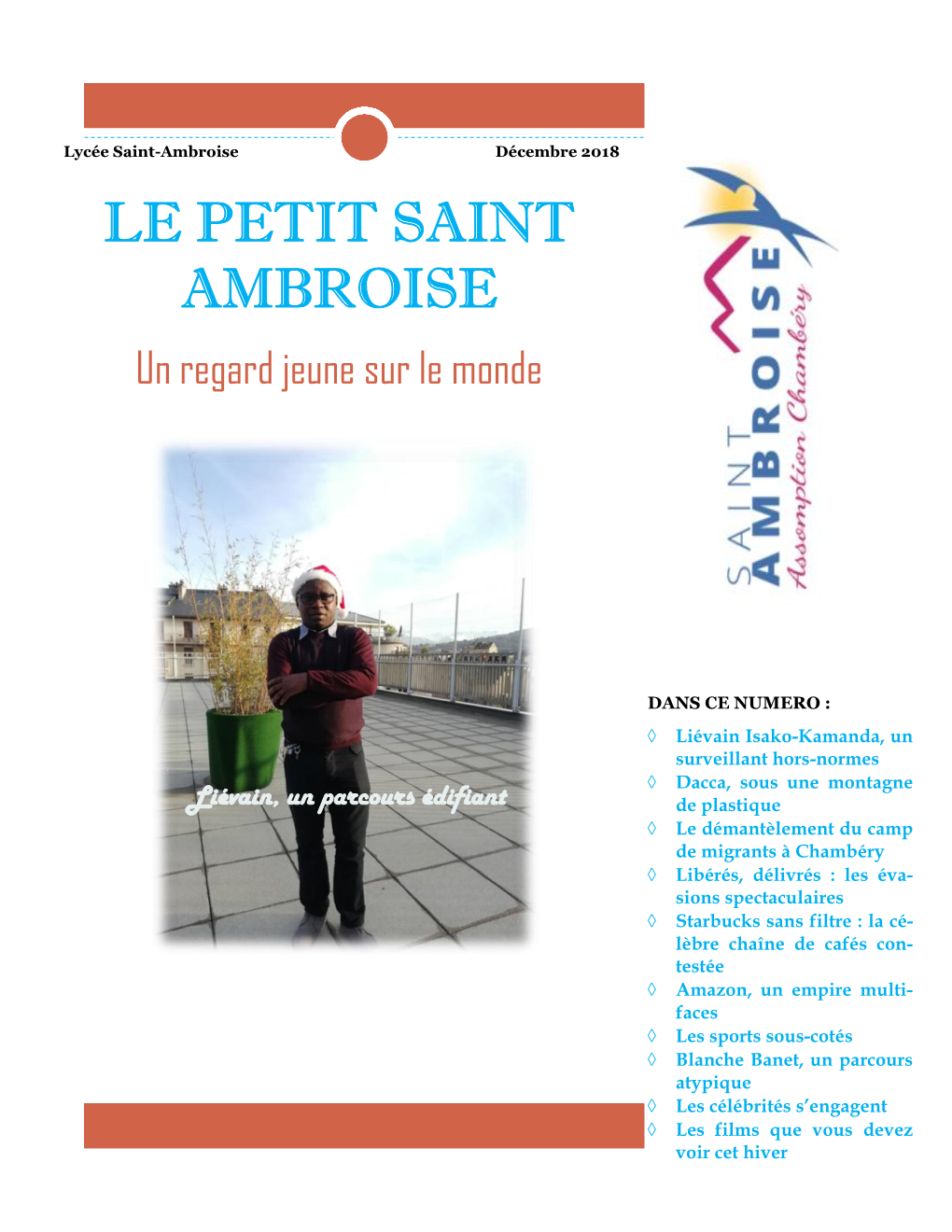 LE PETIT SAINT AMBROISE Un Regard Jeune Sur Le Monde