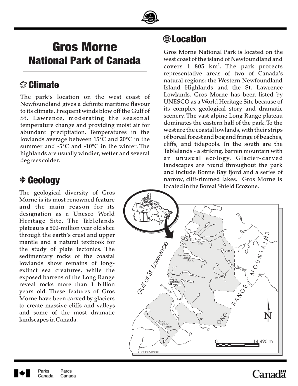 Gros Morne National Park of Canada
