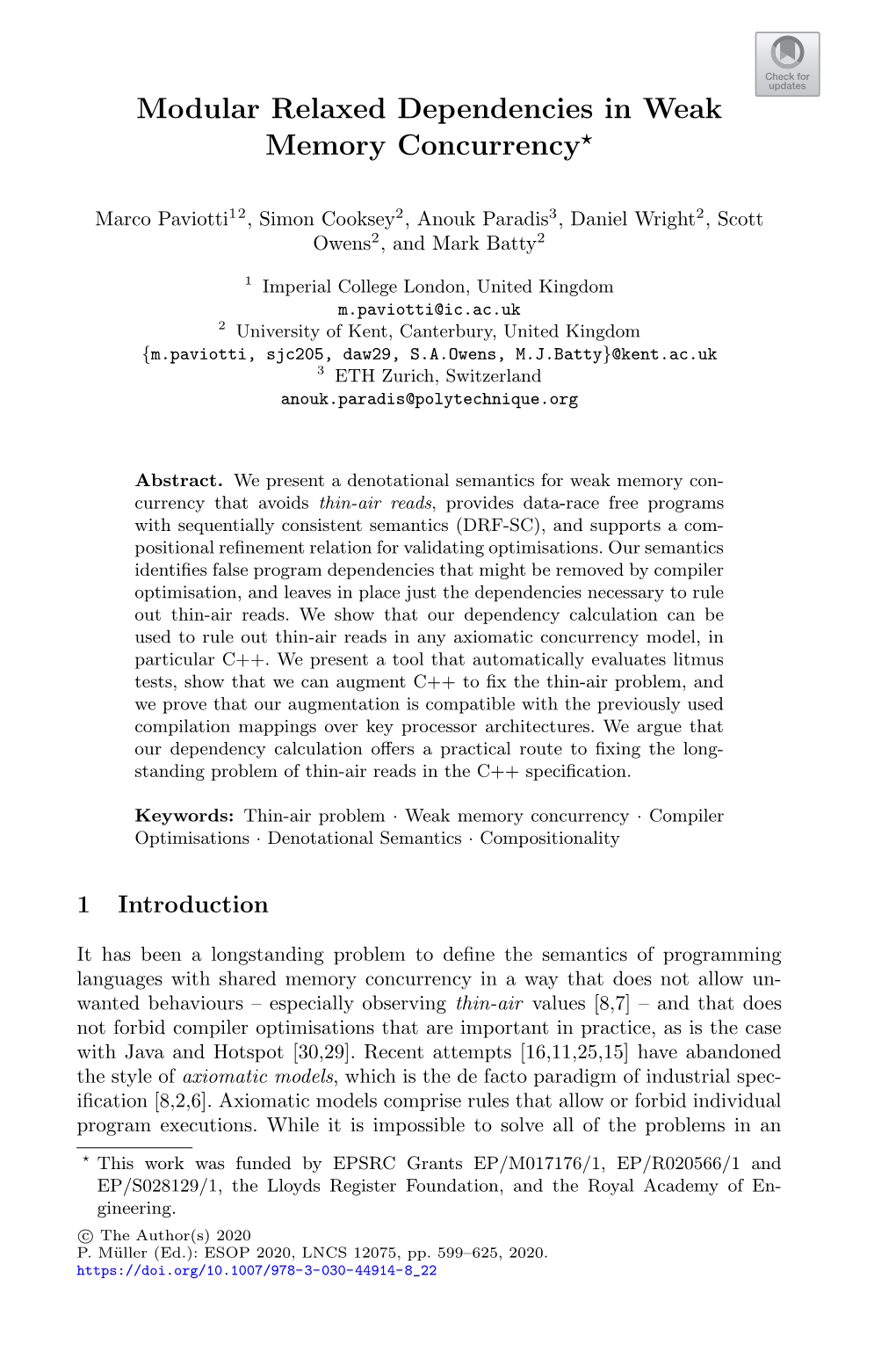 Modular Relaxed Dependencies in Weak Memory Concurrency⋆