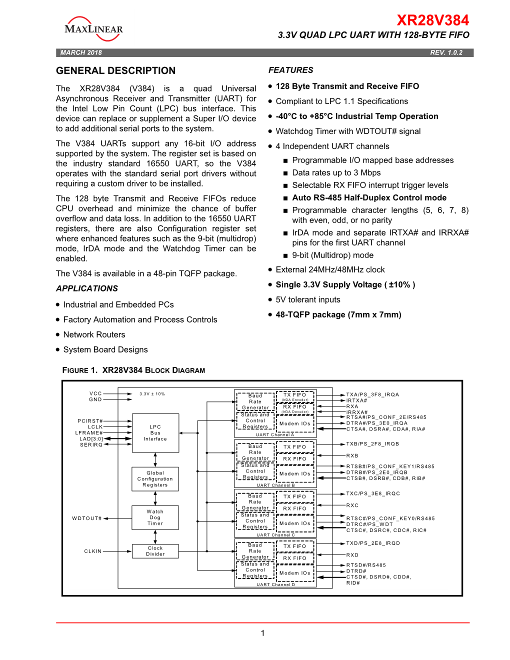 XR28V384 Data Sheet