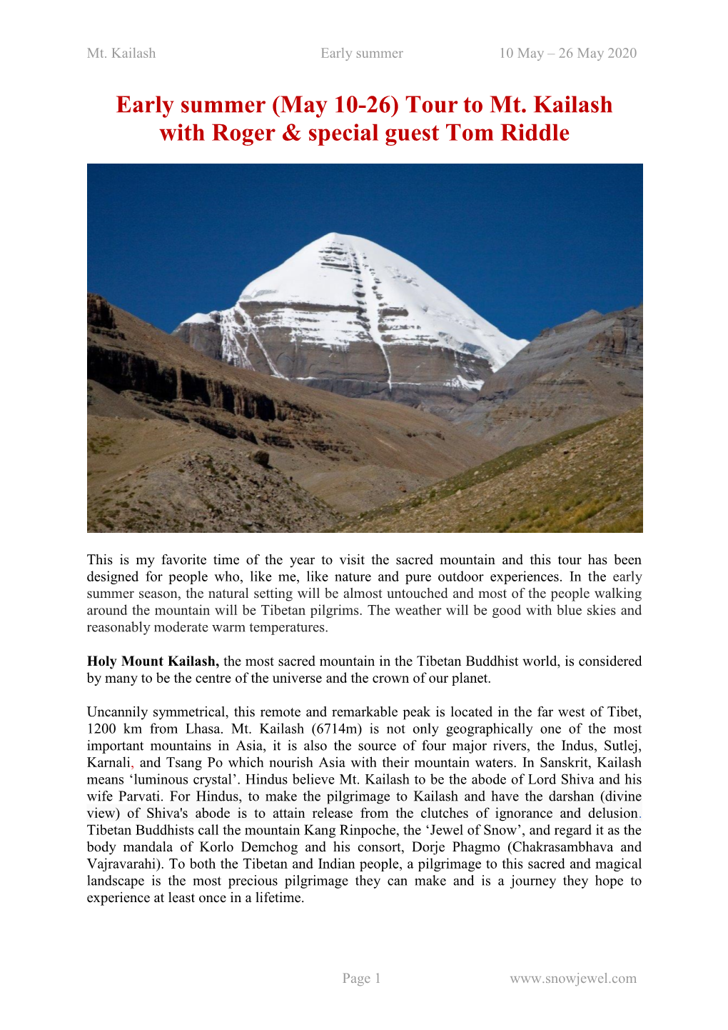 Remote Tibet – VIP Tour to Mount Kailash