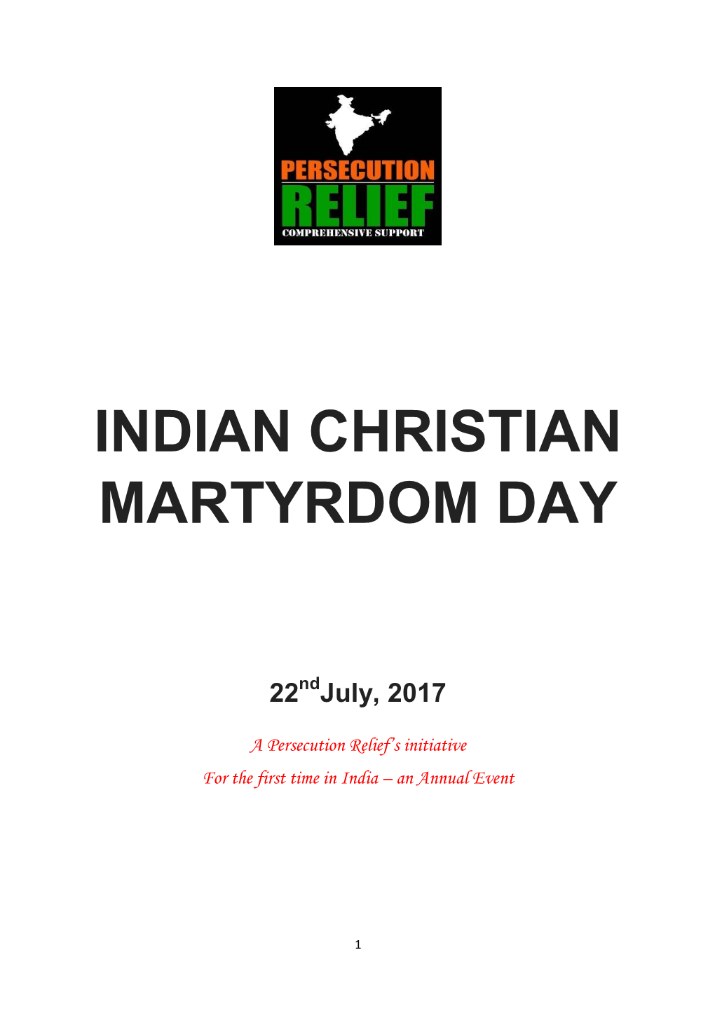 Indian Christian Martyrdom Day