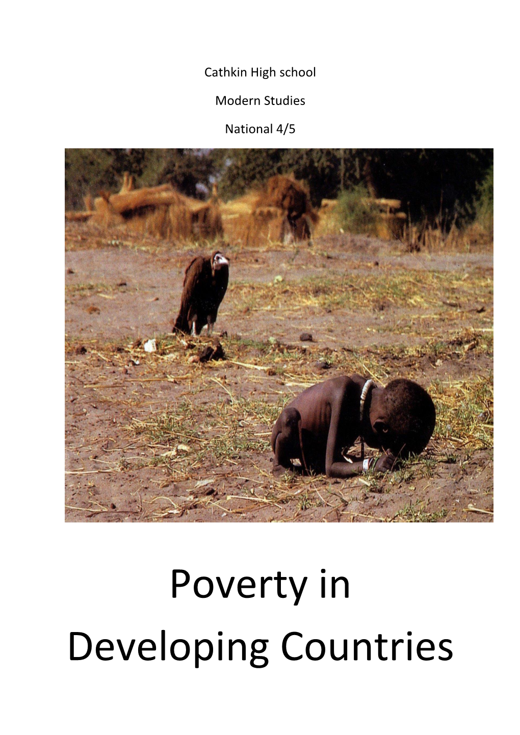 Poverty in Developing Countries Contents
