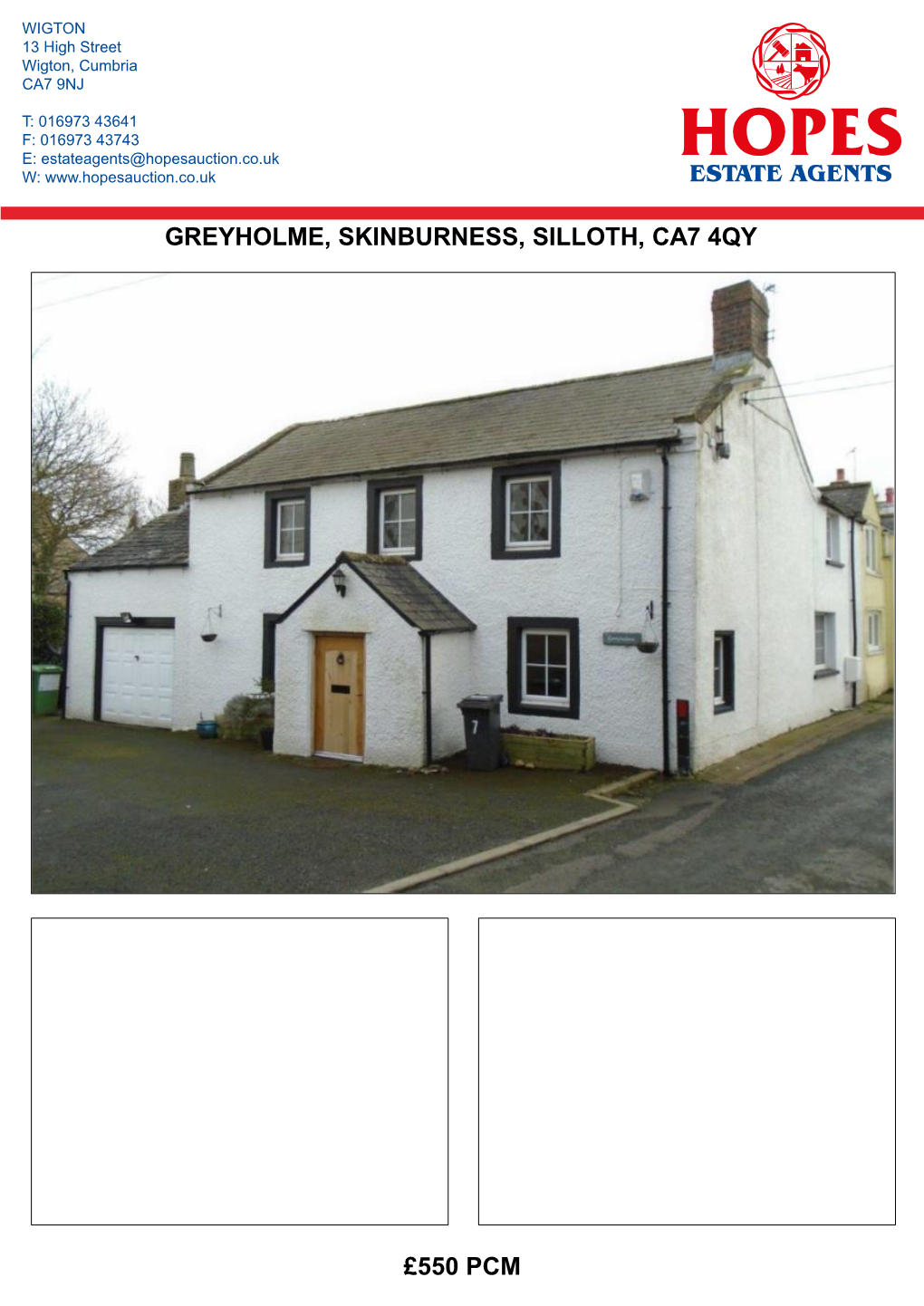 Greyholme, Skinburness, Silloth, Ca7 4Qy £550